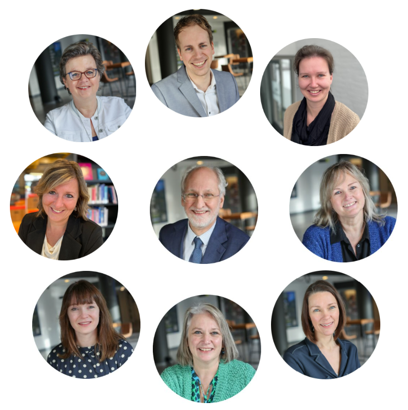 Collage van mijn collega's bij Stichting Digisterker