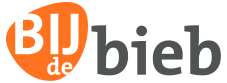 Logo Bij de bieb. Dit is het logo van Bibliotheek Berkel & IJssel, kortweg BIJ de bieb. Hier is het logo gebruikt als illustratie voor de bibliotheek in het algemeen