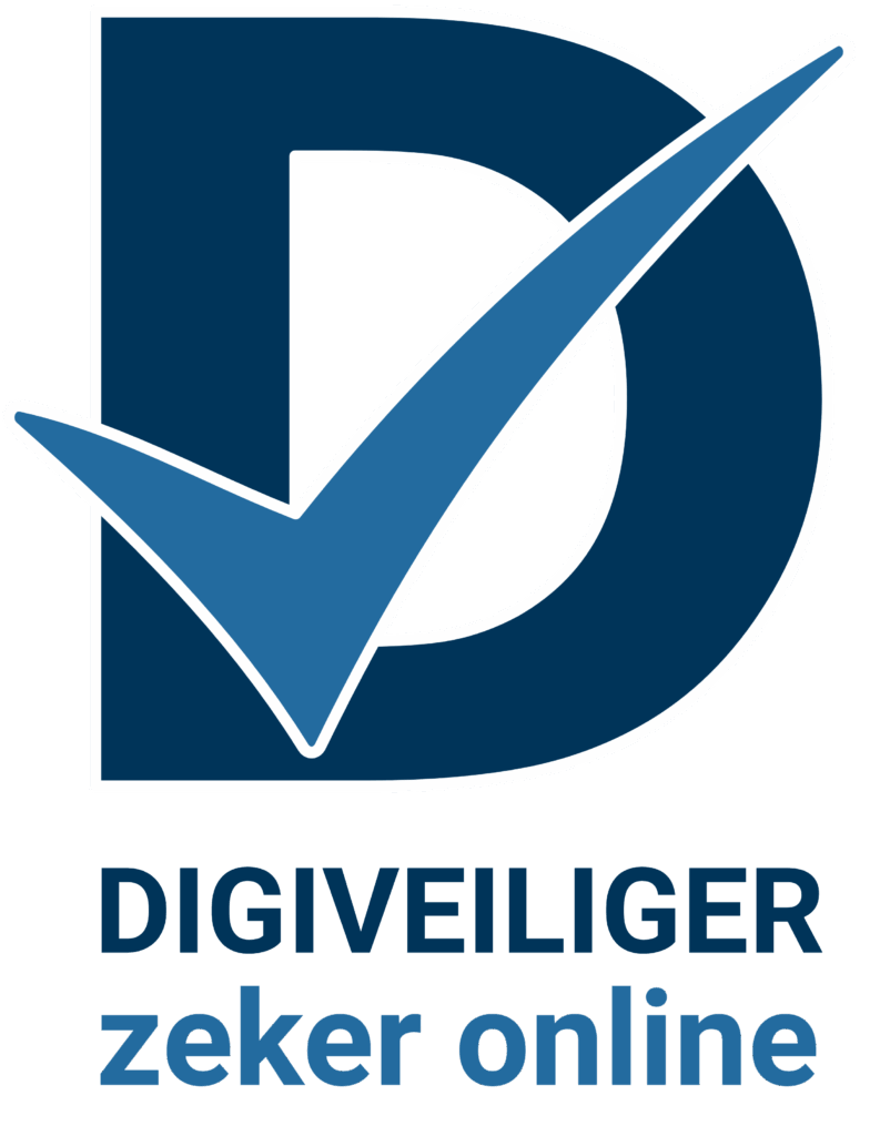 Logo DigiVeiliger met pay-off: zeker online