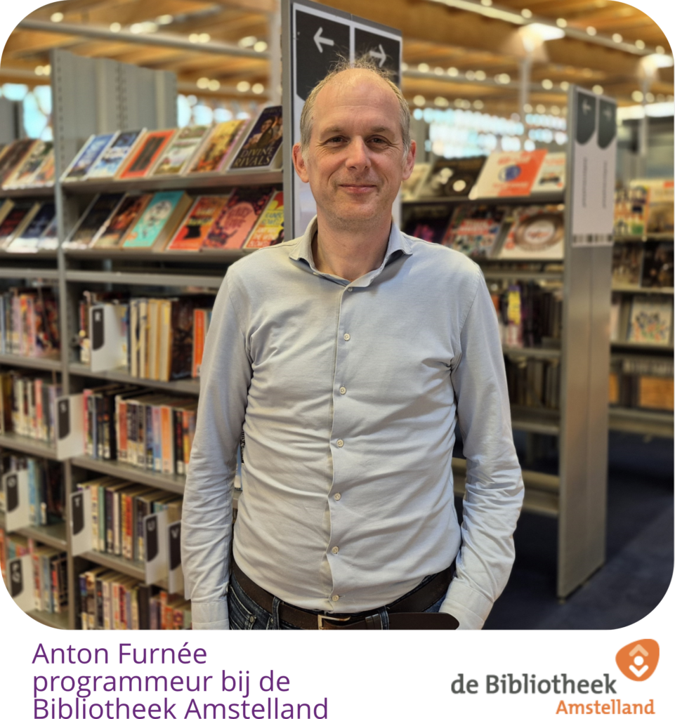Anton Furnée, programmeur bij de Bibliotheek Amstelland