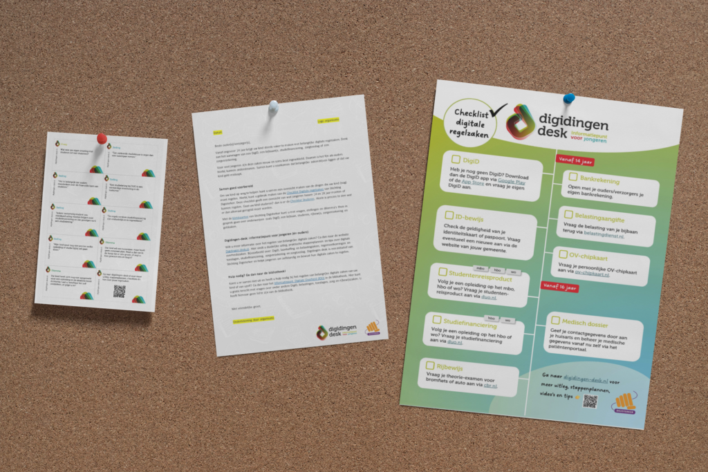 Kletskaarten, een voorbeeldbrief voor ouders en de checklist Digitale Regelzaken