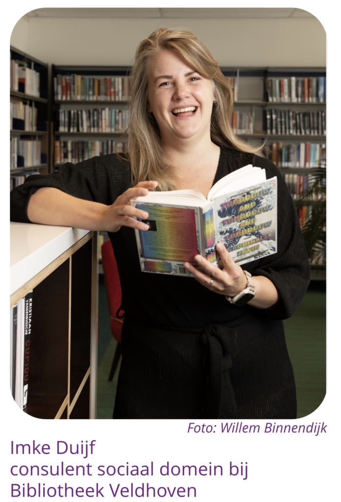 Foto van Imke Duijf, consulent sociaal domein bij Bibliotheek Veldhoven